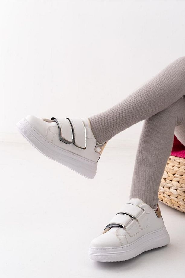 Unisex Çocuk Anatomik Kalın Taban Cırtlı Sneaker - 1