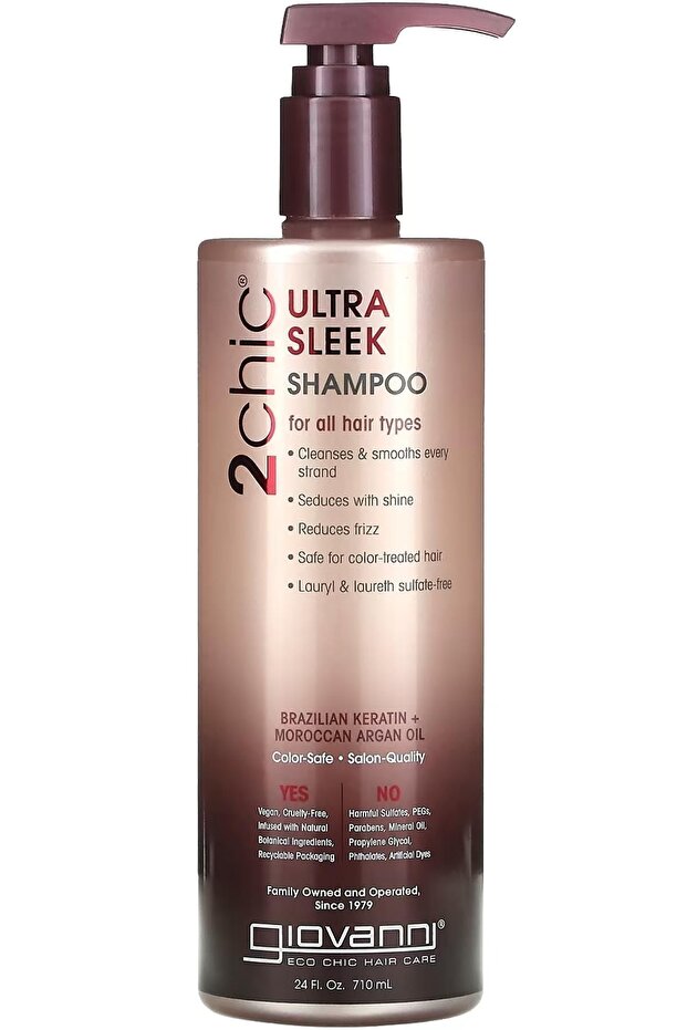 2chic Ultra Sleek - Brazilian Keratin and Argan Shampoo 710ml