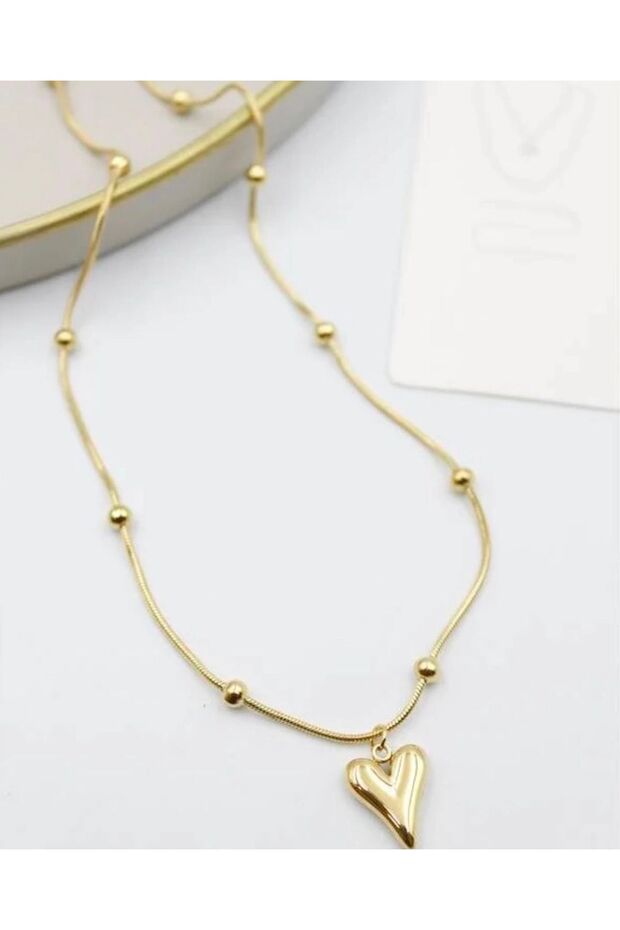 Women's Steel Heart Dorica Necklace