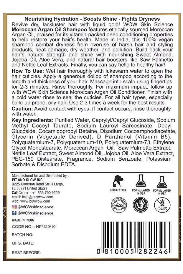 Fas Argan Yağı Şampuanı 300ml - 2