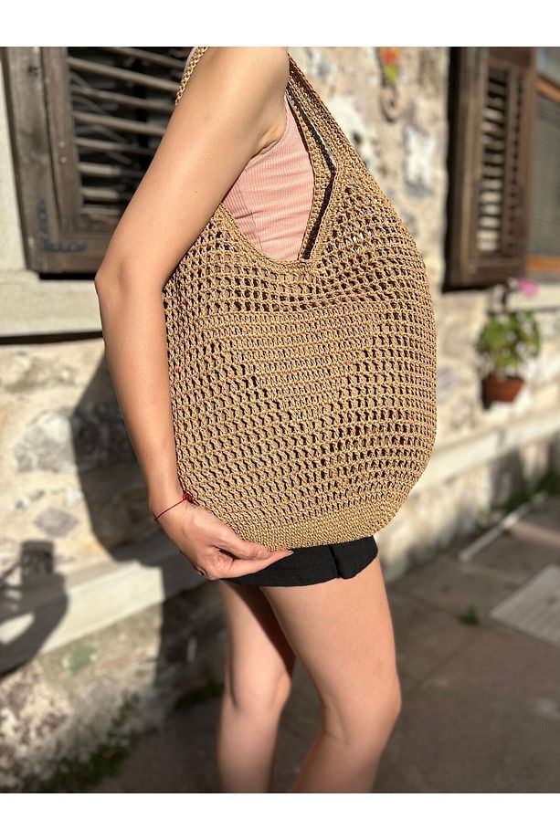 . Bags Hasır Örgü File Model Çanta - 1
