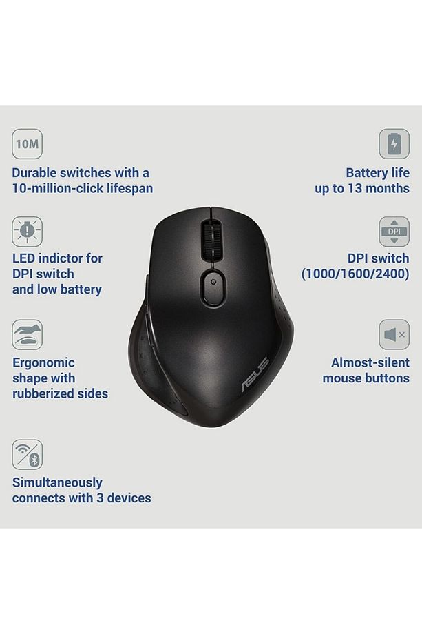 Mw203 Çoklu Aygıt Destekli Wi-fi Bluetooth Sessiz Mouse - 2