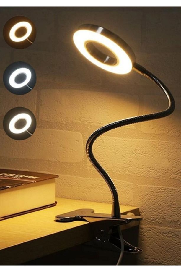 9 Mod Led Çok Fonksiyonlu Akrobat Masa Lambası Şiddeti Ayarlanabilir 3 Farklı Işık Rengi Usb Girişli - 4