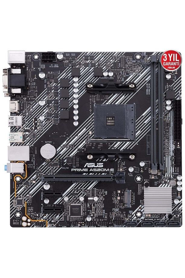 Prime A520m-e Amd Am4 64gb Ddr4 4600mhz M2 Dvi-vga-hdmi Matx Amd Anakart - 2
