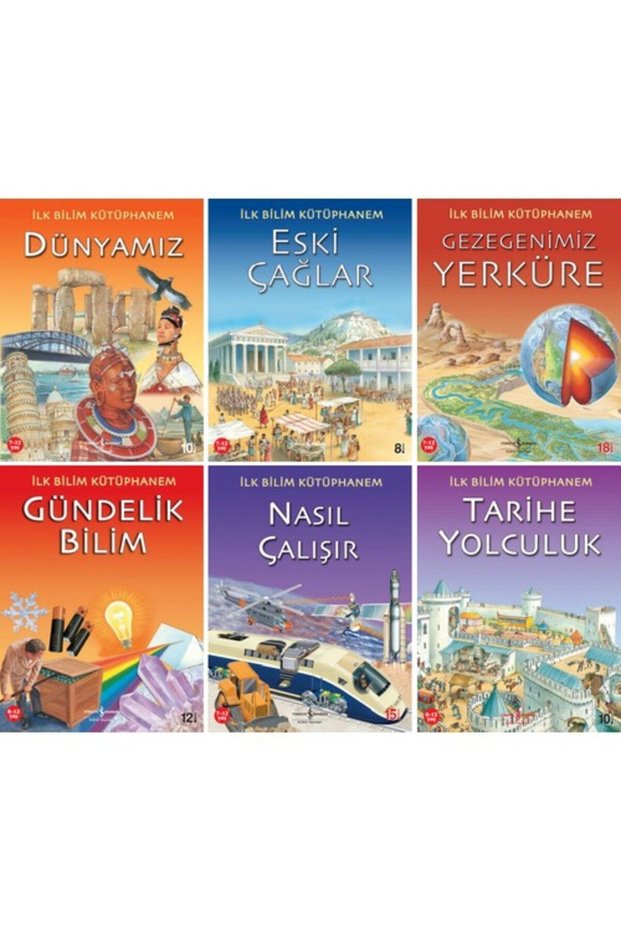 İŞBANKASI-İlk Bilim Kütüphanem 6 Book Set 2 Our World - the Ancient Ages - Our Planet Earth