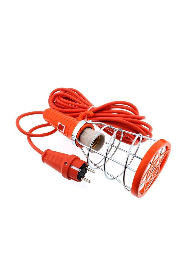 E27 Duylu Seyyar Lamba Baladoz 220 Volt Anahtarlı 7,5 Metre Kablolu - 1