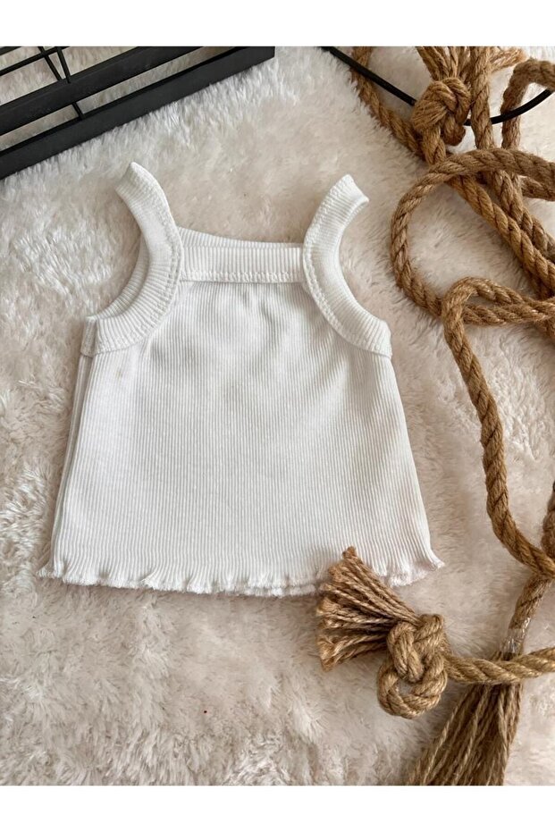 Beyaz Bebek Krop - 6