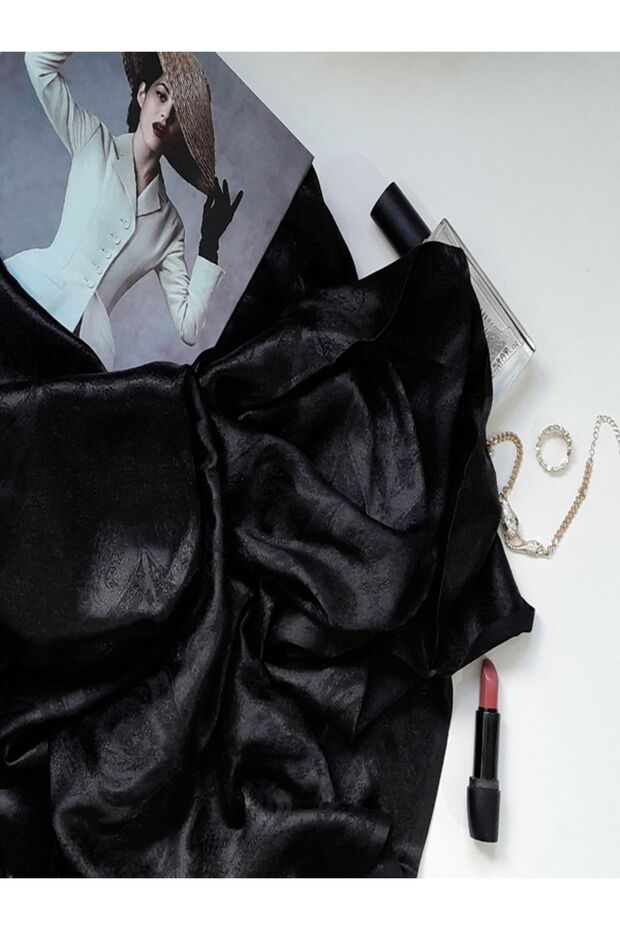 نمط توليب شال منقوش بالحرير - 1