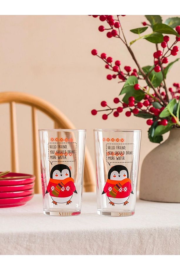 Lcw Home Baskılı Cam Bardak 2'li 570 ml - 3