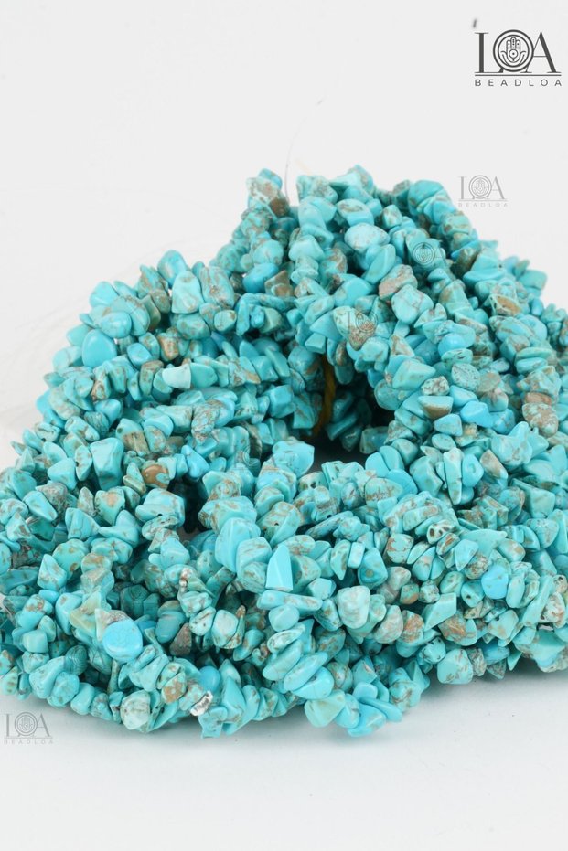 Turquoise Turquoise Natural Stone 100 Pieces - Necklace Bracelet Accessory - Natural Stone Beads - Broken Stone