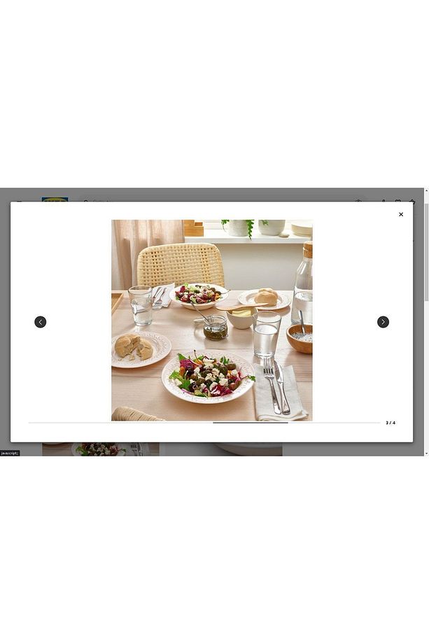 Paradısısk Derin Tabak Seti, Kırık Beyaz, 22 Cm, 4 Adet - 1