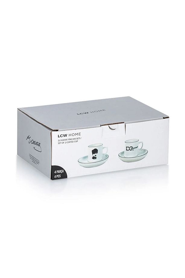 LCW HOME Atatürk Baskılı 2 Kişilik Kahve Fincan Takımı 184 Ml - 5