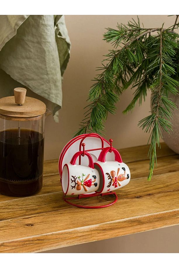 LCW HOME Yılbaşı Temalı Kahve Fincan Takımı 2'li 85 Ml - 2