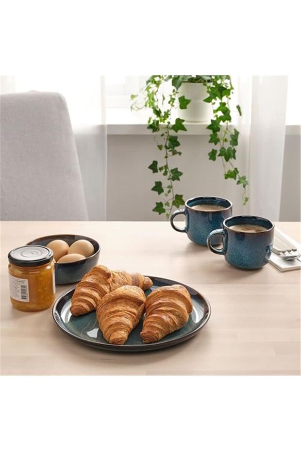 Gladelıg 4 Parça Mavi Tabak Set - 3