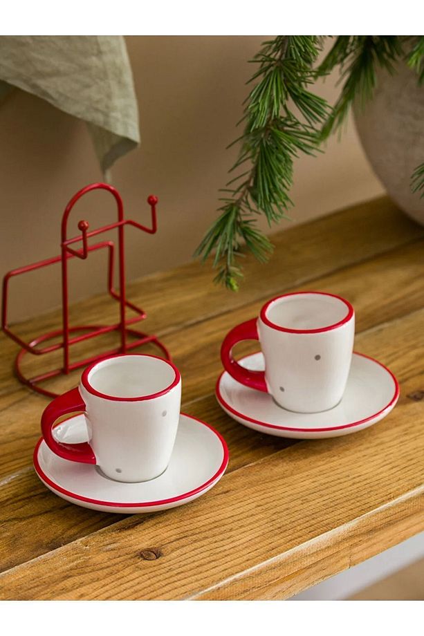 LCW HOME Yılbaşı Temalı Kahve Fincan Takımı 2'li 85 Ml - 4