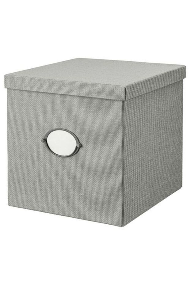 Gray Kvarnvik Box with Lid