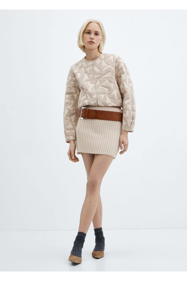 Pamuklu kapitone ceket - 2