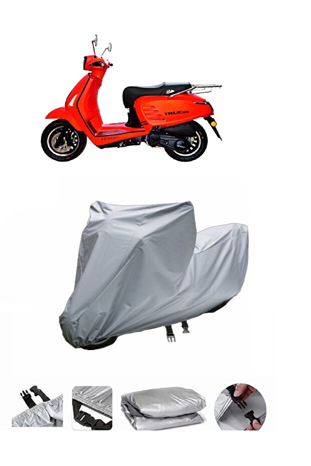Ultra Thick Motorcycle Cover Compatible with Apache True 125 Bag