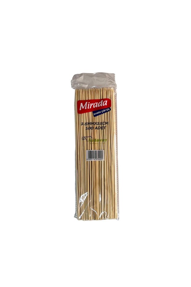 BAMBU ÇÖP ŞİŞ 25 CM - 100 LÜ