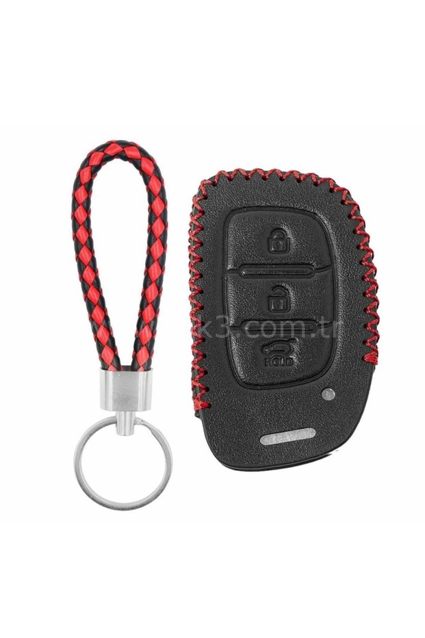 Hyundai Elantra IX35 Tucson I10 I20 I30 I40 IX35 Leather Key Case and Woven Key. See Picture 2.