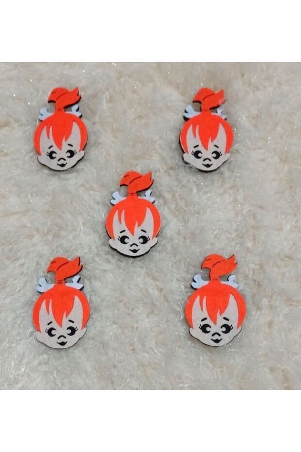 Keçe Çakıl Figürü 10 Adet - 1