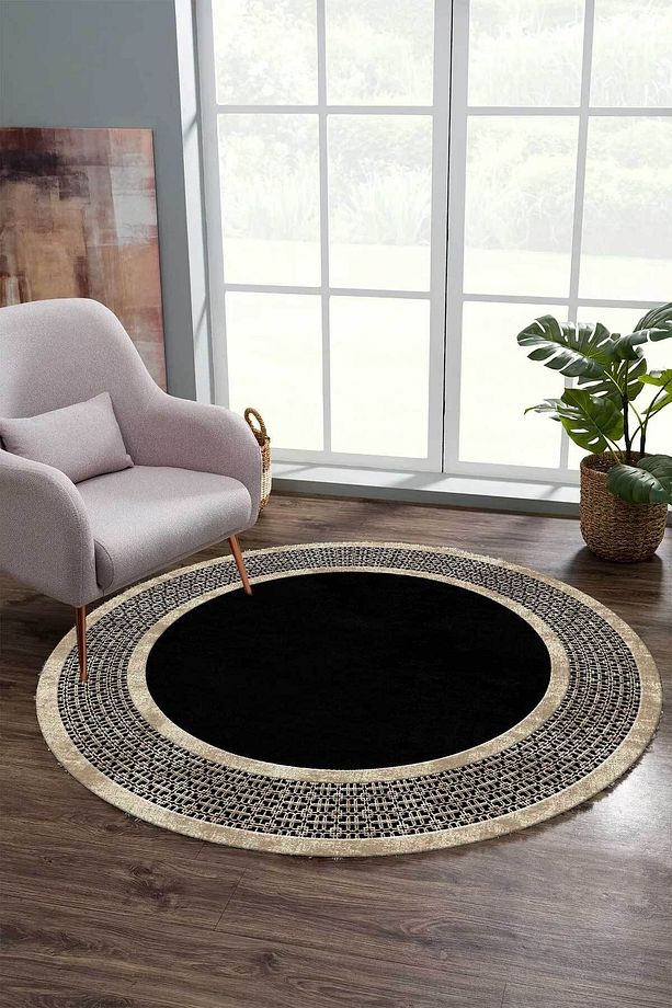 Dijital Baskı Yıkanabilir Kaymaz Taban Dekoratif Salon Mutfak Halısı Yolluk - 1
