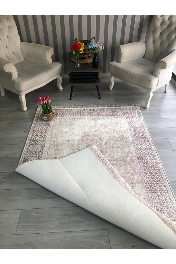 Dijital Baskı Yıkanabilir Kaymaz Taban Dekoratif Salon Mutfak Halısı Yolluk - 6