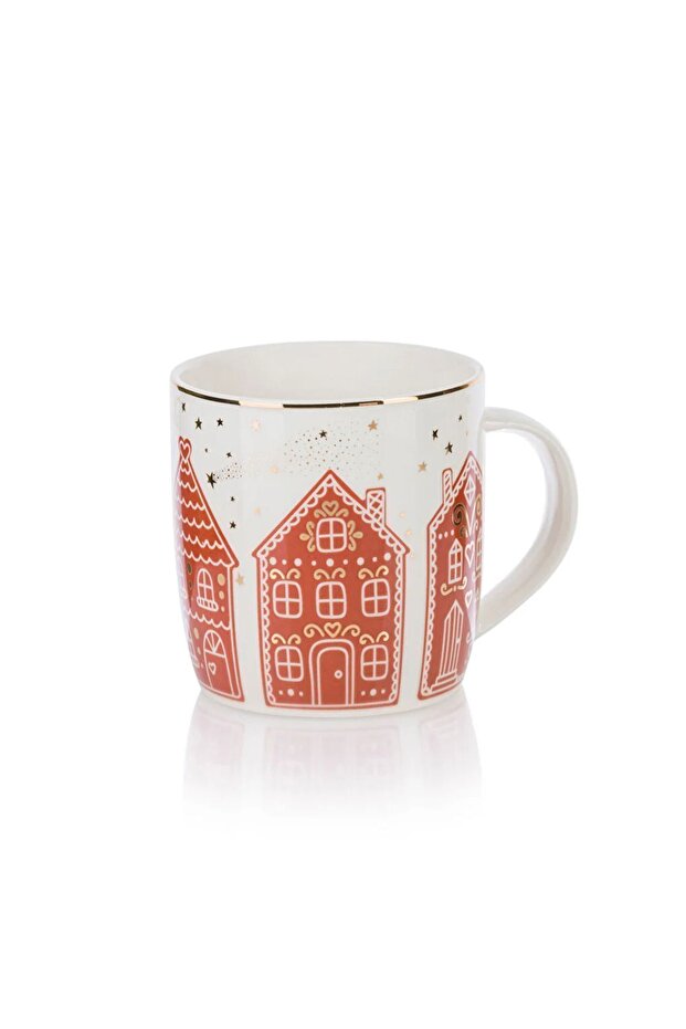 Yılbaşı özel tasarım Porselen Kupa twomt 363 Ml - 4