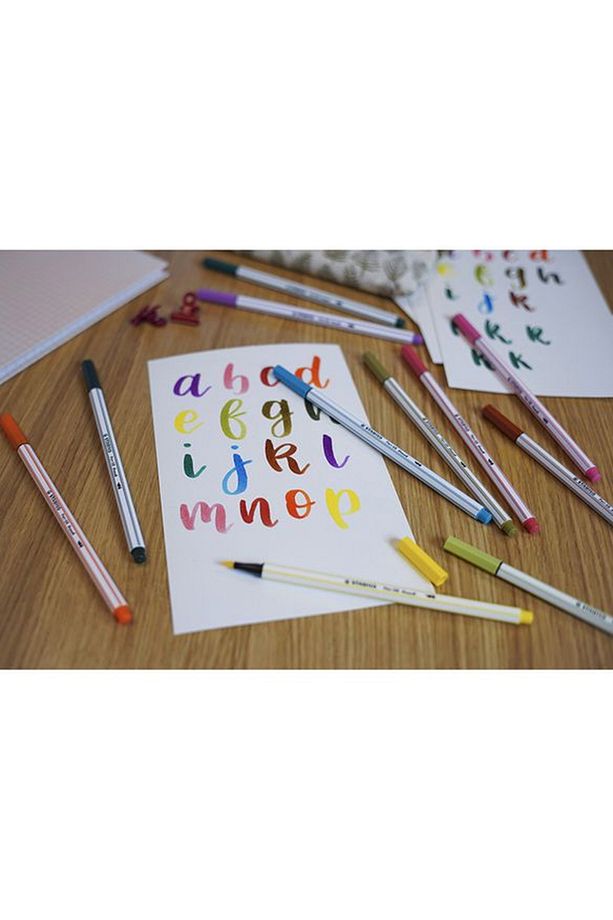 aquacolor, Pen 68 brush ve point 88 ARTY - Metal Kutu - Kreatif Set - Çeşitli Renkler - 6