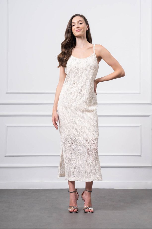 Crop Kot Ceketli Midi Elbise - 2