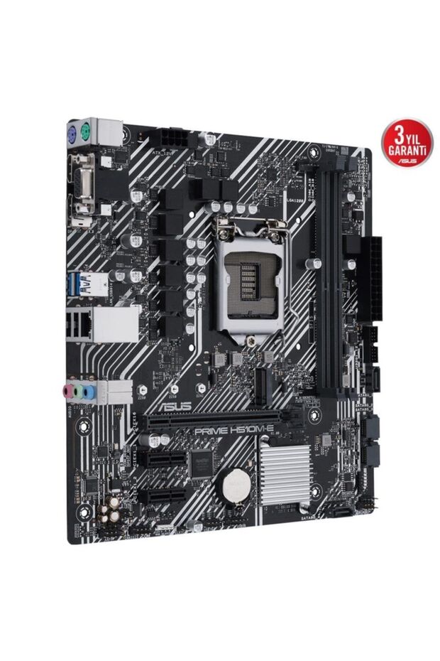 Prime H510m-e Intel H510 Lga1200 Ddr4 3200 Dp Hdmı Vga M2 Usb3.2 Aura Rgb Matx 5x Protecti - 3