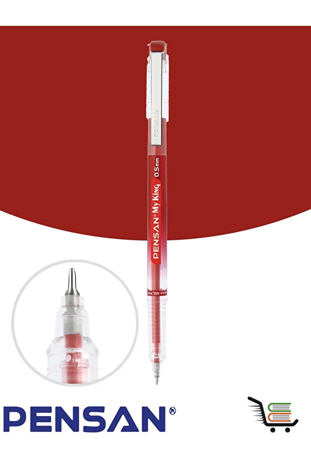 2227-Kı Gel Pen My King Red