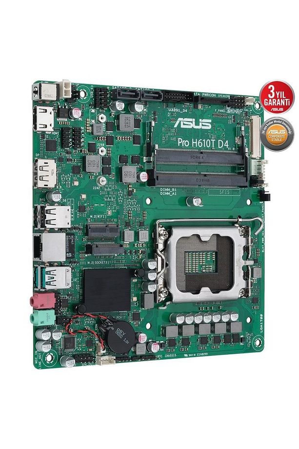 Pro H610t D4-csm Ddr4 Hdmı-dp Pcıe 4.0 1700p Mıtx Kurumsal Anakart - 3