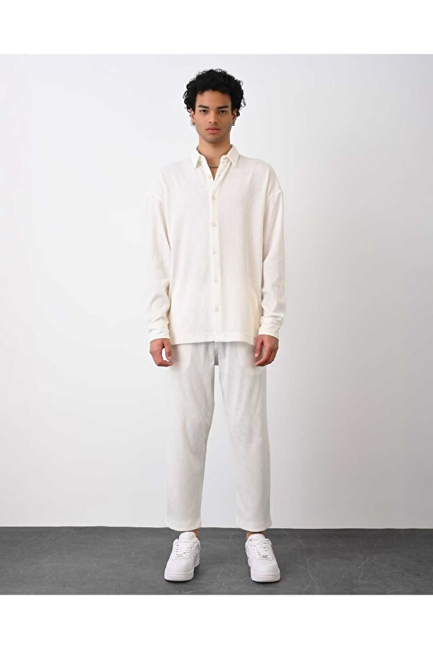 İTHAL ÇELİK ÖRME ÖZEL GÖMLEK YAKA NORMAL KESİM - 3