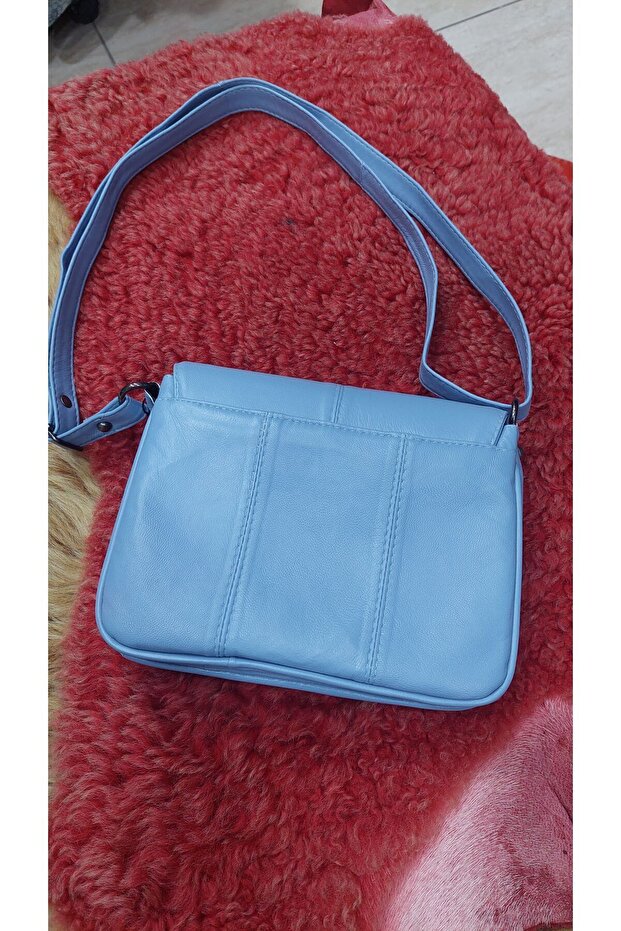 Hakiki Deri postacı çanta - 5