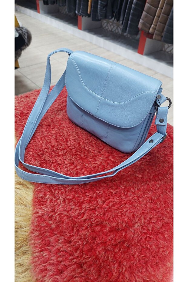 Hakiki Deri postacı çanta - 8