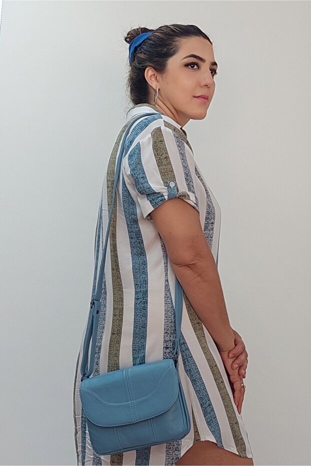 Hakiki Deri postacı çanta - 3