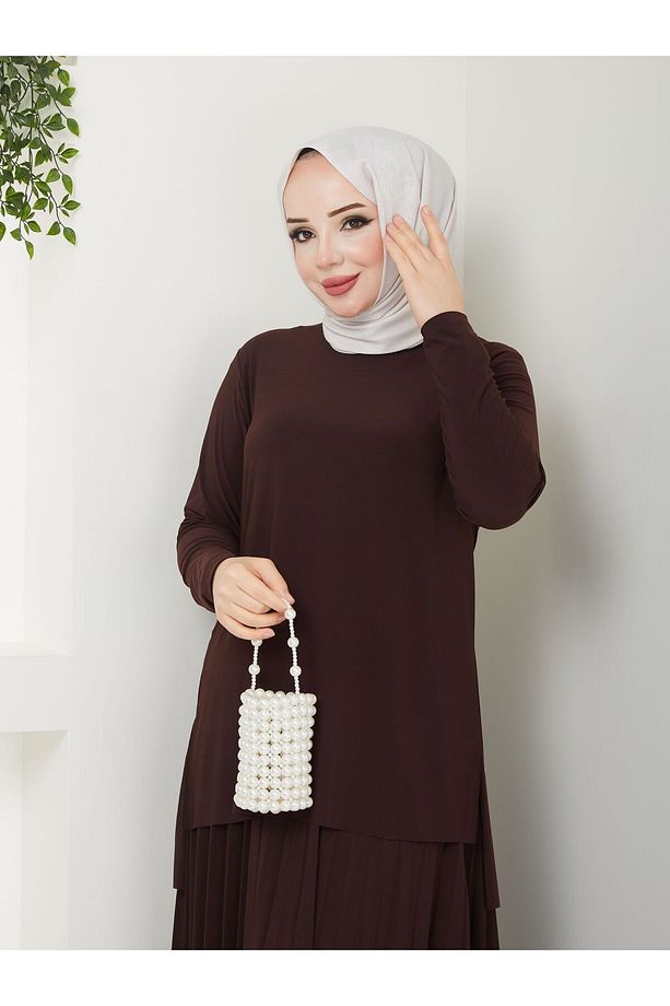En Güzel Renkleriyle Eteği Kendinden Piliseli  Etekli Takımımız - 5