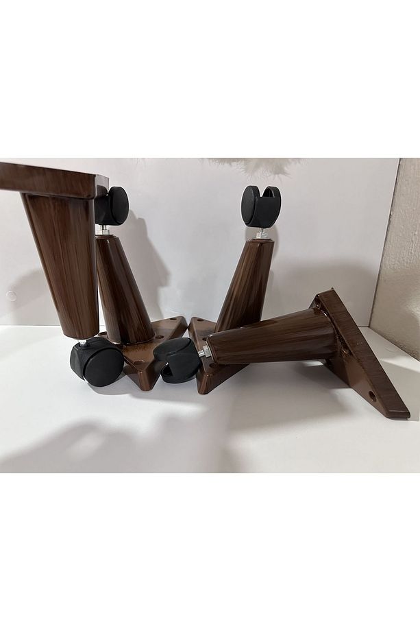 Tekerlekli Sehpa Masa Ayağı Akıllı Sehpa Ayağı, Sihirli Sehpa Ayağı Beyaz 4 Adet 360 Derece 20 Cm - 4
