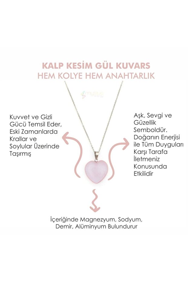 Natural Stone Rose Quartz Heart Cut Whether Pendant or Keychain | Gift Natural Stone