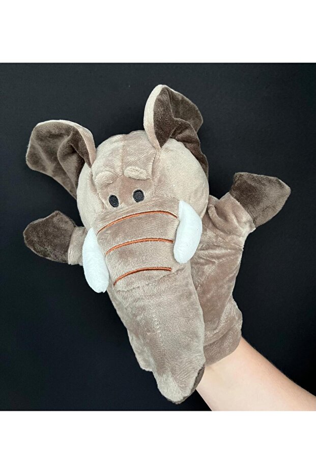 Mouth Moving Plush Donkey Elephant Frog Crocodile Giraffe Lamb Cow Duck Toy Hand Puppet