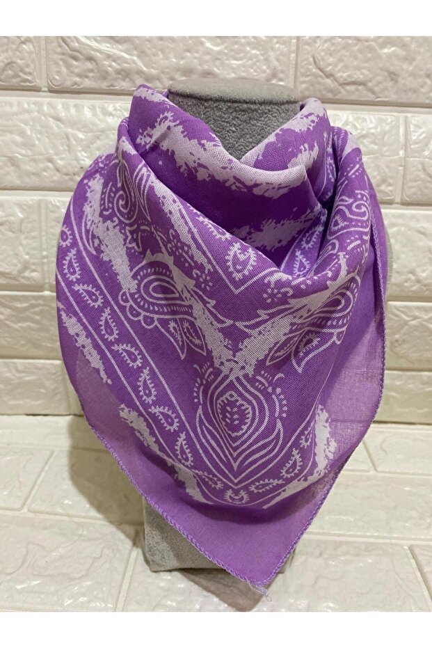Unisex Ethnic Patterned Cotton Scarf - Bandana