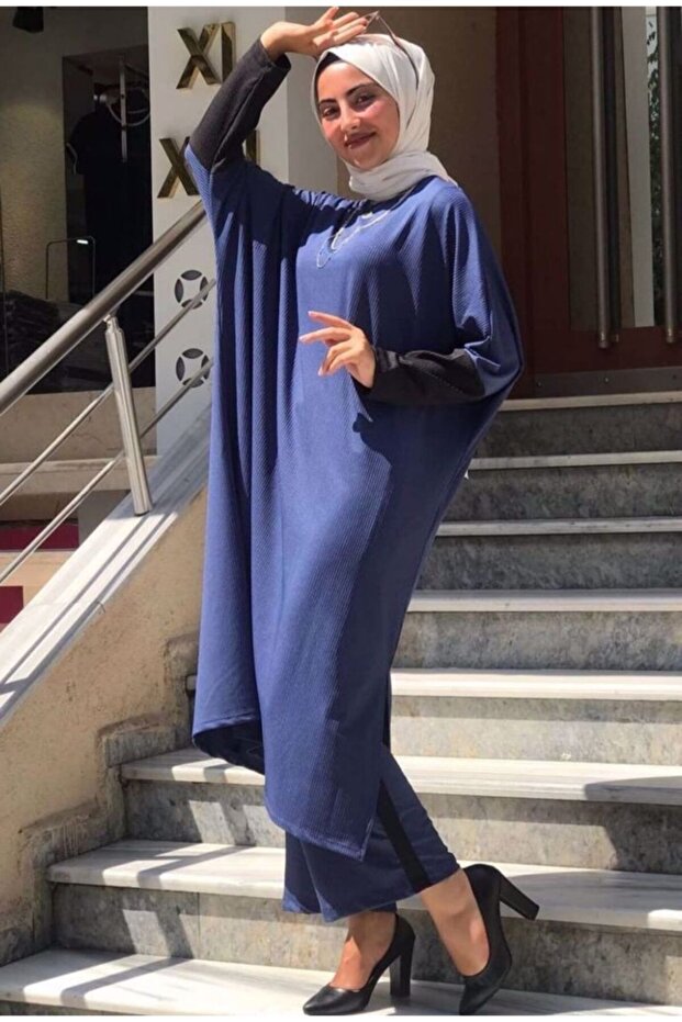 Women's Pants Suit Blue