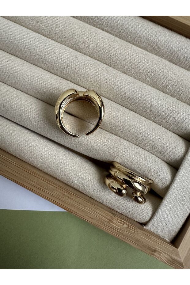 Gold Triple Yüzük - 4