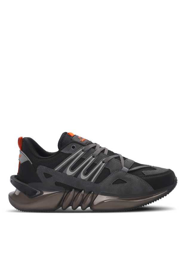 Zalar Men's Dark Gray / Black Running & Walking Sports Shoes