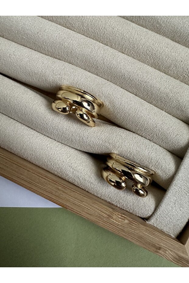 Gold Triple Yüzük - 3