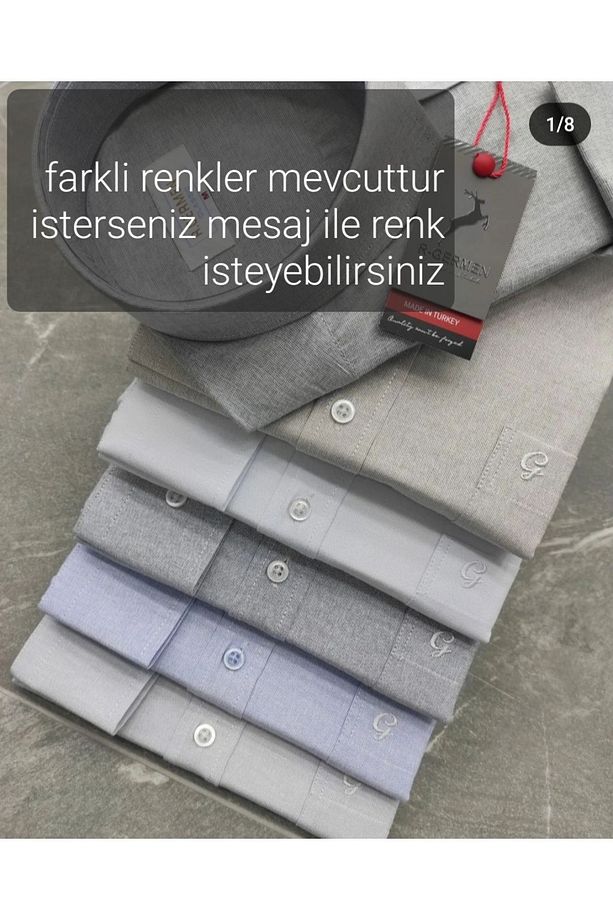 BABA GOMLEGİ KLASİK KALIP GRİ - 3