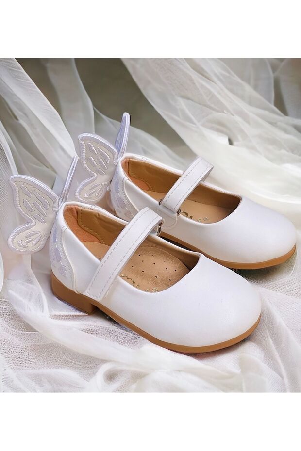 Girl's Butterfly Orthopedic Sole Ballerinas