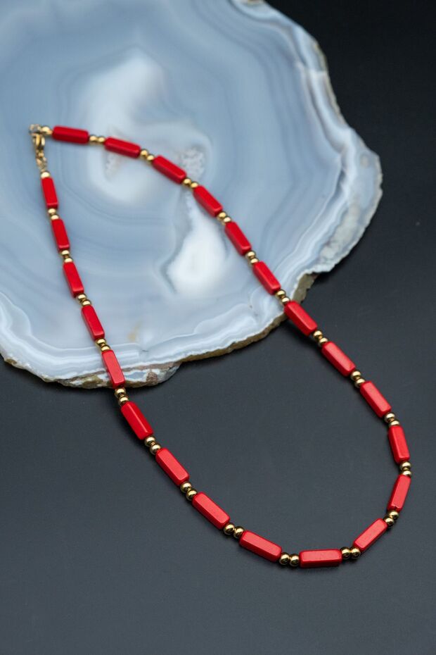Corail Varasit Taşı Kolye - 1