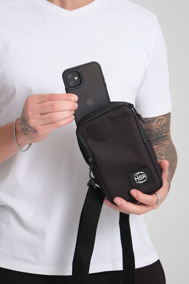 Unisex Waterproof Daily Sports Crossbody Adjustable Strap Lined Hand Chest and Shoulder Bag